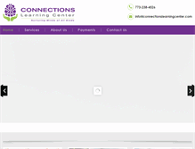 Tablet Screenshot of connectionslearningcenter.com